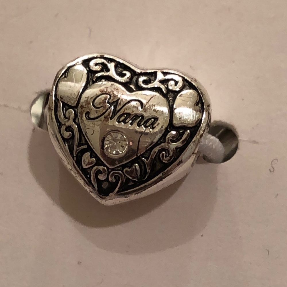 Individuality Beads Crystal Sterling "Nana" Heart